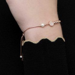 Joyas OnLine Plata de Ley 925 y Oro 18K. pulsera perla natural y circonitas