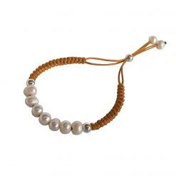 pulsera perlas navy mostaza Joyas artesanales hecha a mano pulsera de cordón Cómo Limpiar una Pulsera de Cuero SUTILLE joyas con perlas