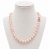 collar perlas naturales rosa hecho a mano cierre marinera