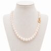 COLLAR PERLAS NATURALES BLANCAS CIERRE MARINERA ORO 5 Collar perlas naturales blancas cierre marinera