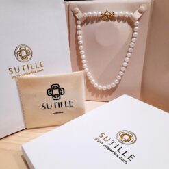 Pulsera Perlas Naturales Artesanal 8 Accesorios