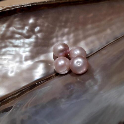 Pendientes Largos de Madreperla 11 SUTILLE Joyas con Perlas Naturales Personalizadas Hecho a Mano Taller Artesanal Perlas naturales rosas