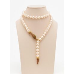 Collar serpiente perlas naturales con cierre original exclusivo SUTILLE Joyas Personalizadas Hecho a Mano