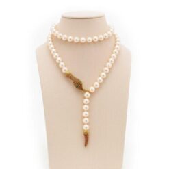 Collar serpiente perlas naturales SUTILLE Detalle cierre