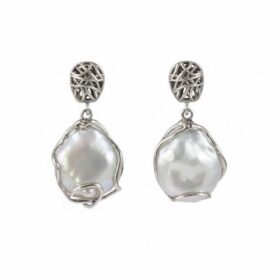 Pendientes Largos de Madreperla SUTILLE Joyas con Perlas Pendientes Largos para boda y eventos joyas personalizadas