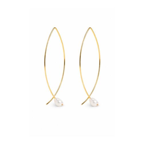 Pendientes Perlas Diseño Arquitectónico 1 Pendientes largos de perlas naturales barrocas con cierre original diseño elegante y artesanal, ideales para regalo o evento especial SUTILLE Joyas con Perlas pendientes perlas cierre original