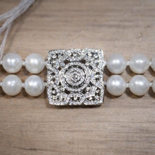 Cierre Collar Broche Pulsera de 2 hilos o vueltas con circonita Tipos de Cierres para Collares de Perlas SUTILLE joyas con perlas